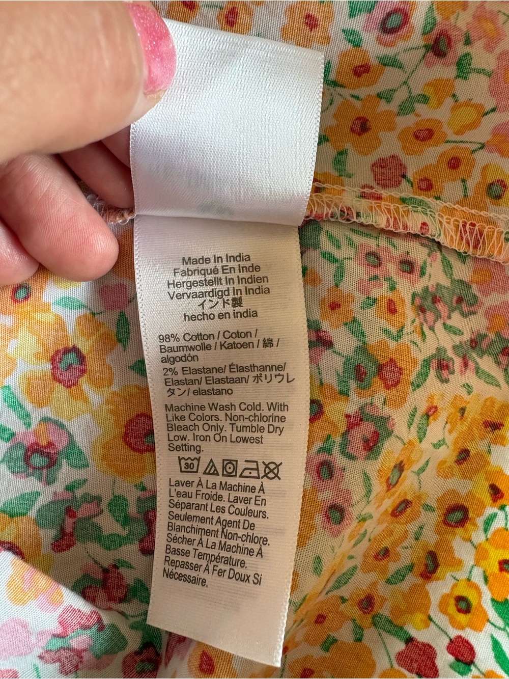 J. Crew Floral Sundress, sleeveless, round neck, size 8 generous. - Picture 4 of 4